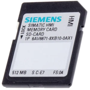 Cartão Siemens 6AV6-671-8XB10-0AX1 SD 512 MB