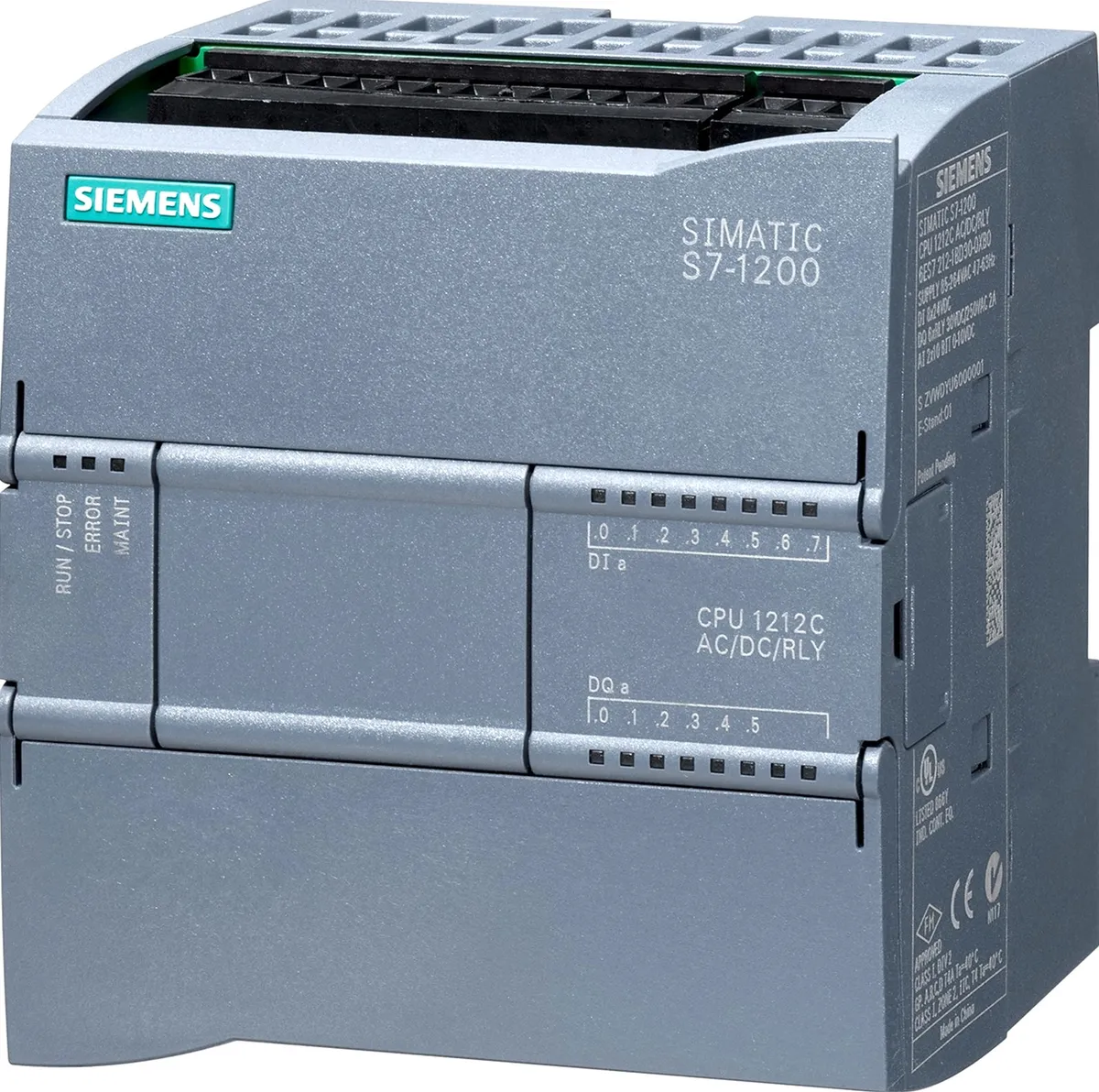 Siemens 6ES7212-1BE40-0XB0 CPU 1212C S7-1200 AC/DC/Relé